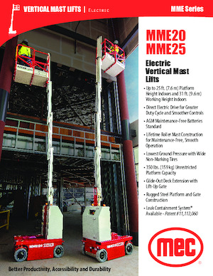 Nacele verticale cu un singur catarg MEC MME20