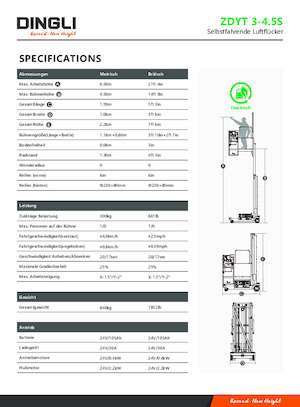 Nacele verticale cu un singur catarg Dingli ZDYT3-4.5S