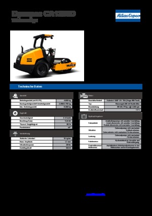 Cilindri compactori cu un singur tambur Dynapac CA 1300 D