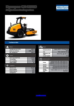 Cilindri compactori cu un singur tambur Dynapac CA 1300 D