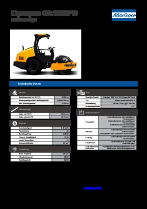 Cilindri compactori cu un singur tambur Dynapac CA 1300 PD
