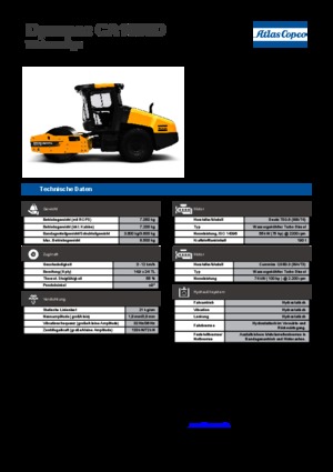 Cilindri compactori cu un singur tambur Dynapac CA 1500 D