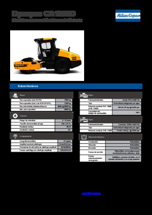 Cilindri compactori cu un singur tambur Dynapac CA 1500 D