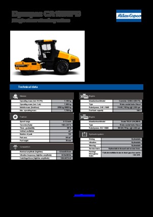 Cilindri compactori cu un singur tambur Dynapac CA 1500 PD