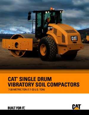 Cilindri compactori cu un singur tambur Caterpillar CS54B