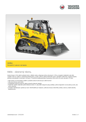 Mini încărcătoare Wacker Neuson 1101 c