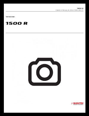 Mini încărcătoare Manitou 1500R