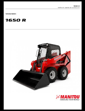 Mini încărcătoare Manitou 1650R