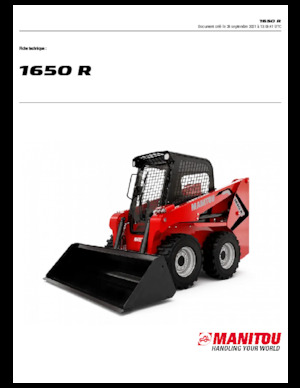 Mini încărcătoare Manitou 1650R