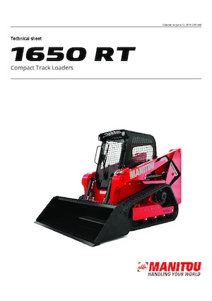 Mini încărcătoare Manitou 1650RT