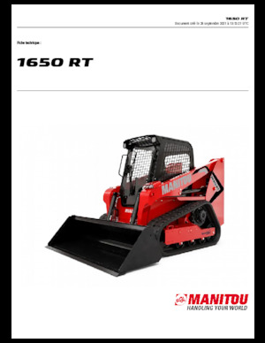 Mini încărcătoare Manitou 1650RT