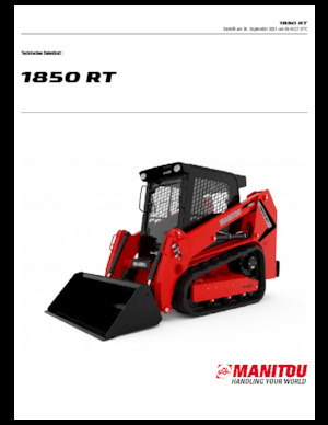 Mini încărcătoare Manitou 1850RT