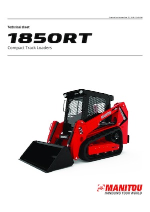 Mini încărcătoare Manitou 1850RT