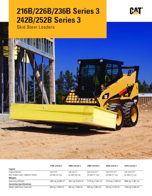 Mini încărcătoare Caterpillar 216B Serie 3
