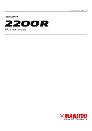 Mini încărcătoare Manitou 2200R