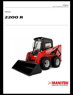 Mini încărcătoare Manitou 2200R