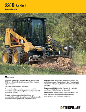 Mini încărcătoare Caterpillar 226B II