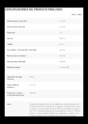 Mini încărcătoare Caterpillar 232D3