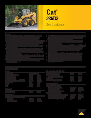 Mini încărcătoare Caterpillar 236D Series 3