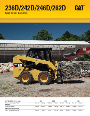 Mini încărcătoare Caterpillar 242D