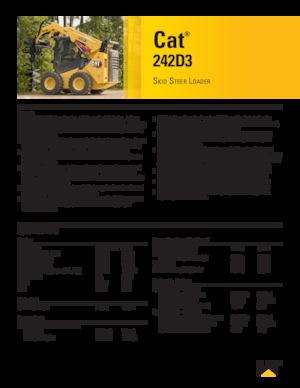 Mini încărcătoare Caterpillar 242D Series 3