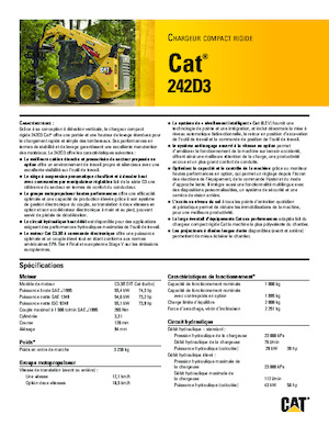 Mini încărcătoare Caterpillar 242D Series 3
