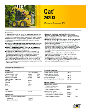 Mini încărcătoare Caterpillar 242D Series 3
