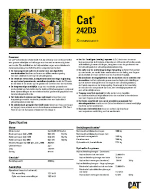 Mini încărcătoare Caterpillar 242D Series 3
