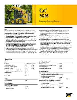 Mini încărcătoare Caterpillar 242D Series 3