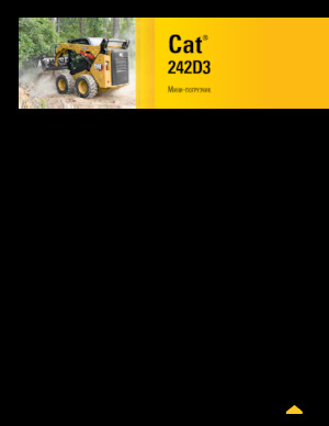 Mini încărcătoare Caterpillar 242D Series 3