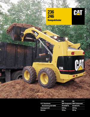 Mini încărcătoare Caterpillar 246