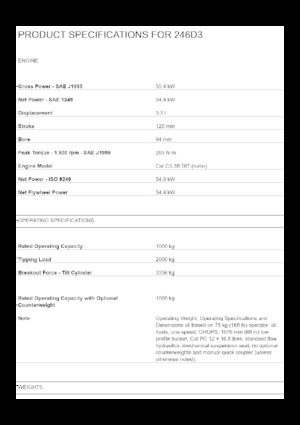 Mini încărcătoare Caterpillar 246D3