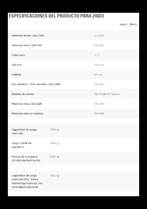 Mini încărcătoare Caterpillar 246D3