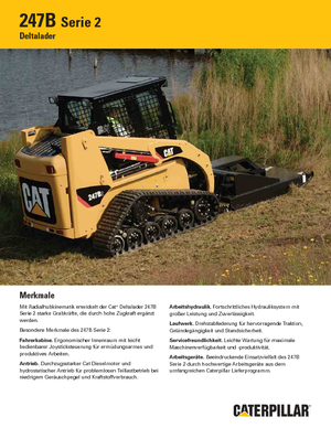 Mini încărcătoare Caterpillar 247B II