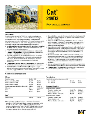 Mini încărcătoare Caterpillar 249D3