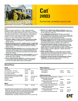 Mini încărcătoare Caterpillar 249D3