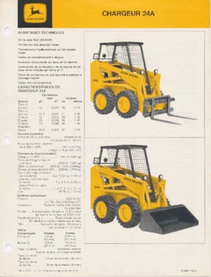 Mini încărcătoare John Deere Construction 24A