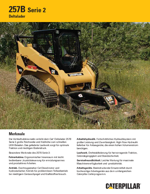Mini încărcătoare Caterpillar 257B