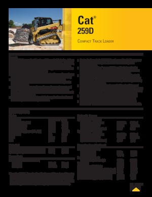 Mini încărcătoare Caterpillar 259D