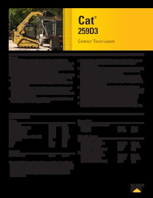 Mini încărcătoare Caterpillar 259D Serie 3 Deltalader