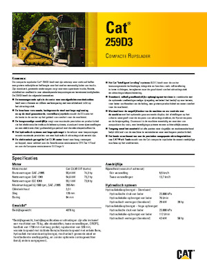 Mini încărcătoare Caterpillar 259D Serie 3 Deltalader