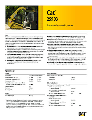 Mini încărcătoare Caterpillar 259D Serie 3 Deltalader