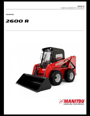 Mini încărcătoare Manitou 2600R