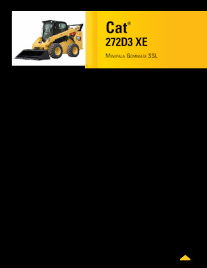 Mini încărcătoare Caterpillar 272D XE Serie 3