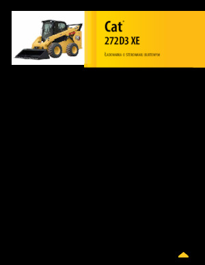 Mini încărcătoare Caterpillar 272D XE Serie 3