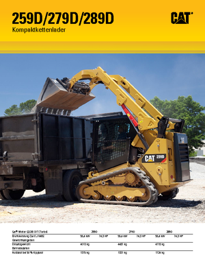 Mini încărcătoare Caterpillar 289D