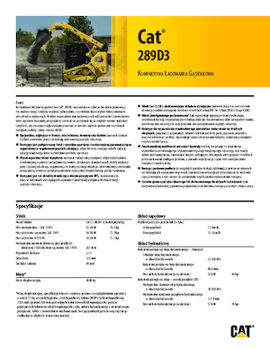 Mini încărcătoare Caterpillar 289D Serie 3 Deltalader