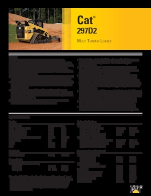 Mini încărcătoare Caterpillar 297D2