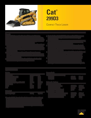 Mini încărcătoare Caterpillar 299D Serie 3 Deltalader