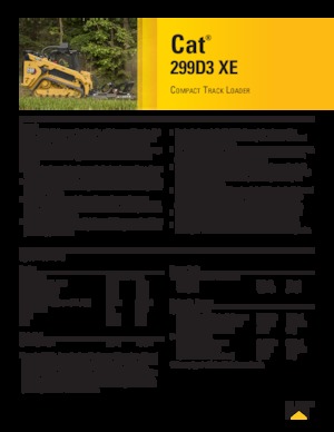 Mini încărcătoare Caterpillar 299D XE Serie 3 Deltalader